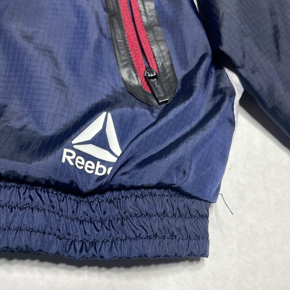 Reebok Kids' Burgundy and Navy Raincoat size 10/12 m youth - Picture 6 of 6